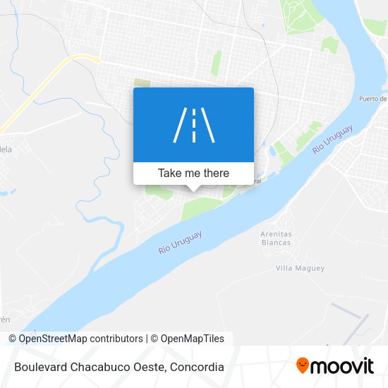 Boulevard Chacabuco Oeste map
