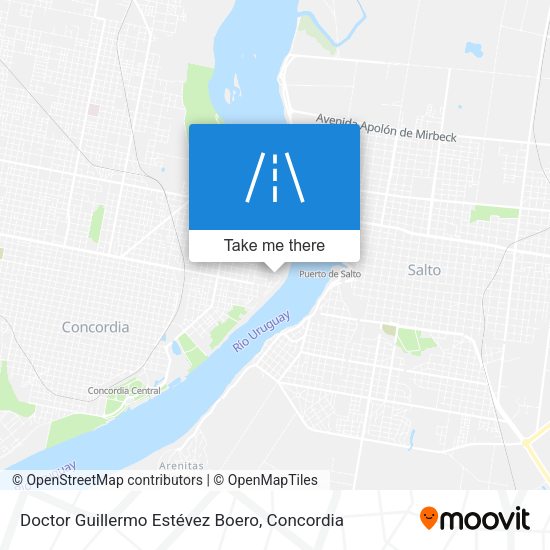 Doctor Guillermo Estévez Boero map