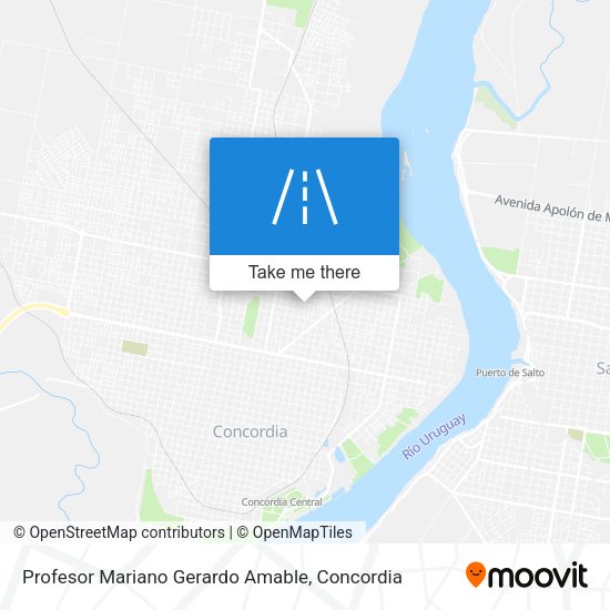 Mapa de Profesor Mariano Gerardo Amable