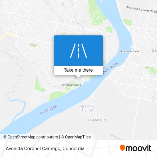 Mapa de Avenida Coronel Carriego