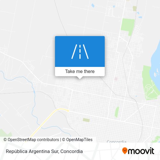 República Argentina Sur map