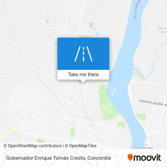 Mapa de Gobernador Enrique Tomás Cresto