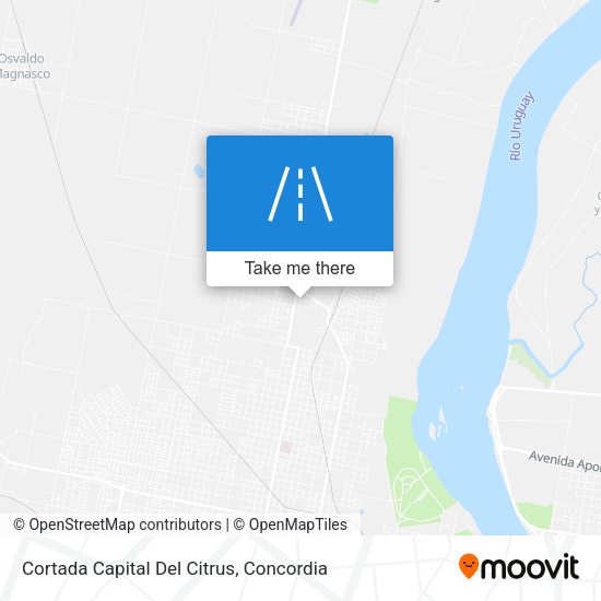 Cortada Capital Del Citrus map