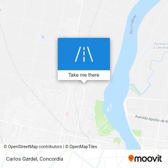 Mapa de Carlos Gardel