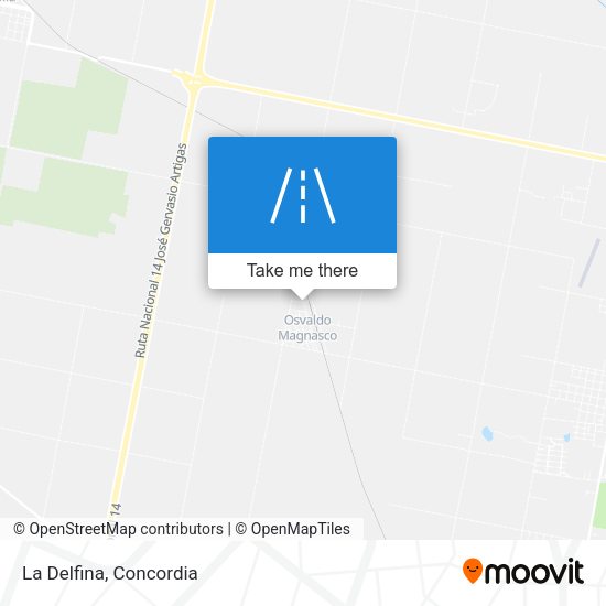 Mapa de La Delfina