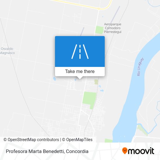 Profesora Marta Benedetti map