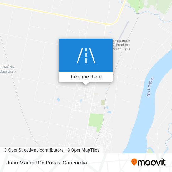 Mapa de Juan Manuel De Rosas