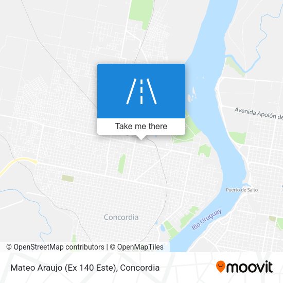 Mateo Araujo (Ex 140 Este) map