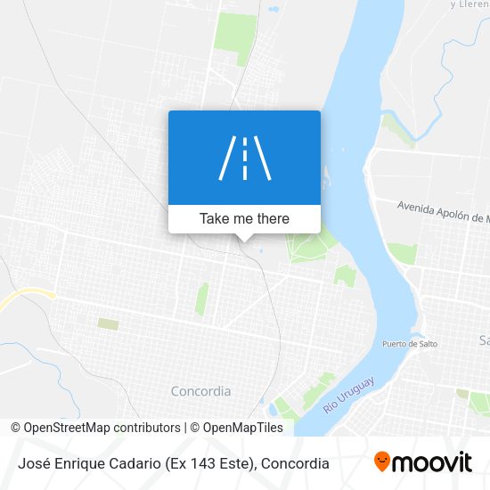 José Enrique Cadario (Ex 143 Este) map