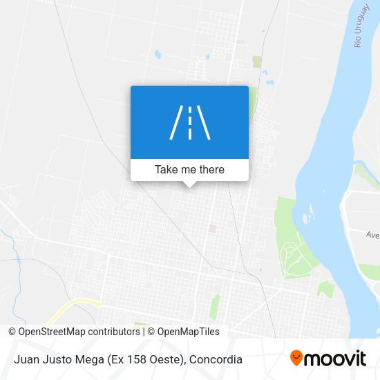 Juan Justo Mega (Ex 158 Oeste) map