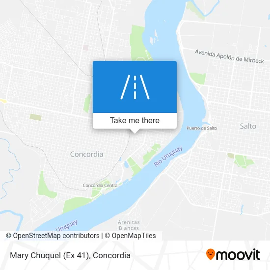 Mary Chuquel (Ex 41) map