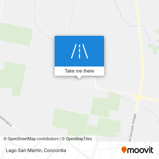 Mapa de Lago San Martín
