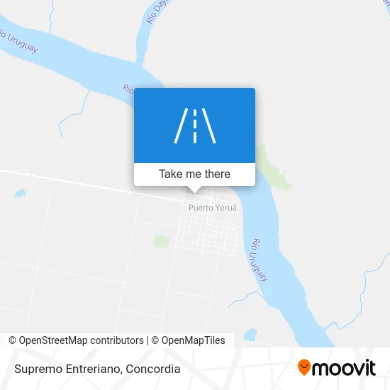 Supremo Entreriano map