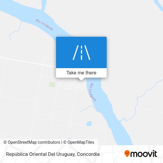 Mapa de República Oriental Del Uruguay