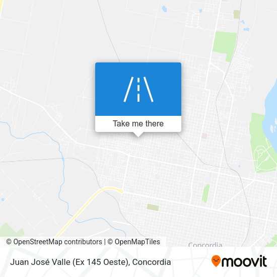 Juan José Valle (Ex 145 Oeste) map