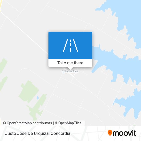 Justo José De Urquiza map