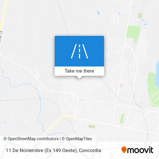 Mapa de 11 De Noviembre (Ex 149 Oeste)