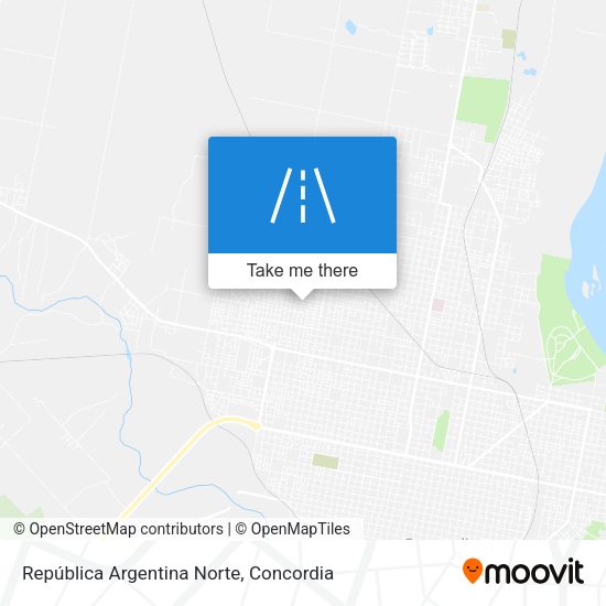 Mapa de República Argentina Norte