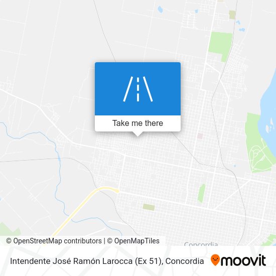 Intendente José Ramón Larocca (Ex 51) map