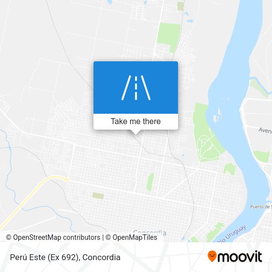 Mapa de Perú Este (Ex 692)