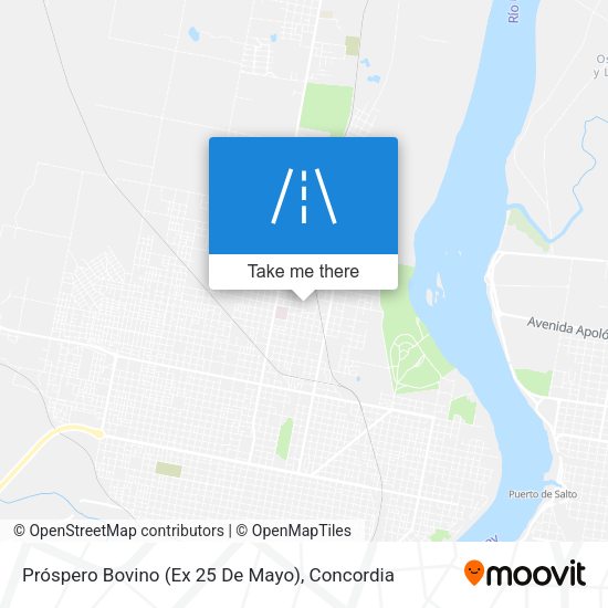 Próspero Bovino (Ex 25 De Mayo) map