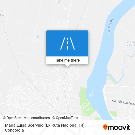 María Luisa Scervino (Ex Ruta Nacional 14) map