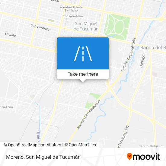 Mapa de Moreno