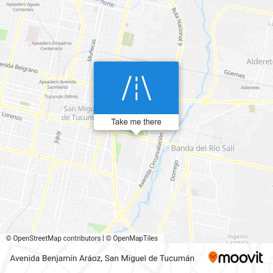 Mapa de Avenida Benjamín Aráoz