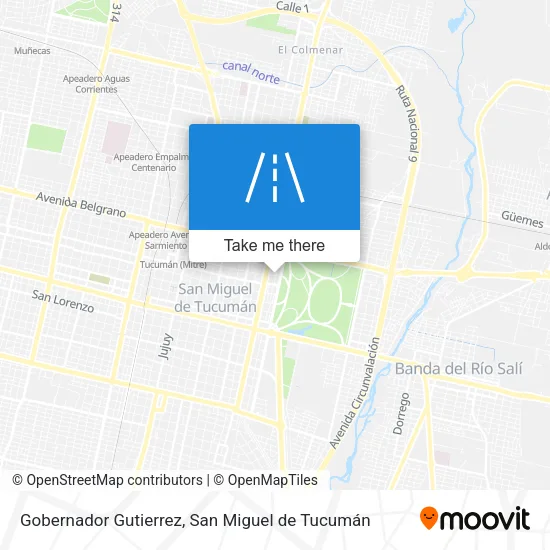 Mapa de Gobernador Gutierrez