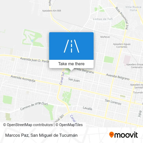 Mapa de Marcos Paz