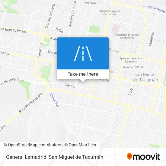 Mapa de General Lamadrid