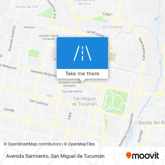 Mapa de Avenida Sarmiento