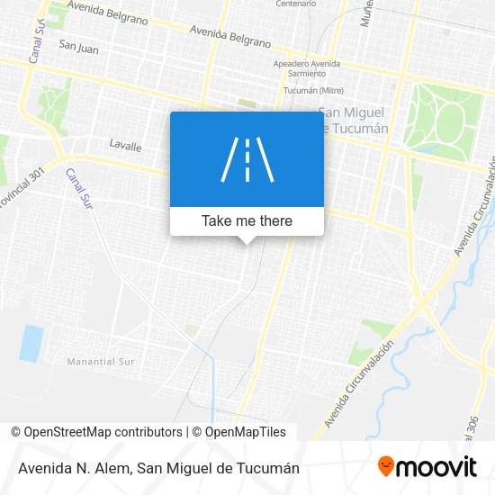 Mapa de Avenida N. Alem