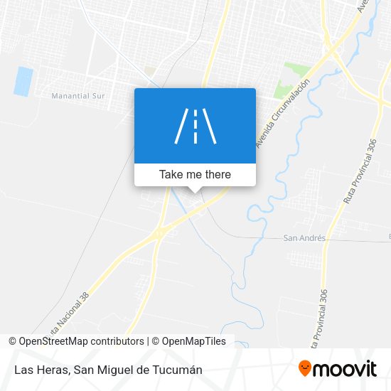 Las Heras map
