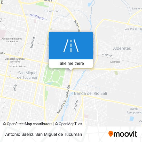 Antonio Saenz map