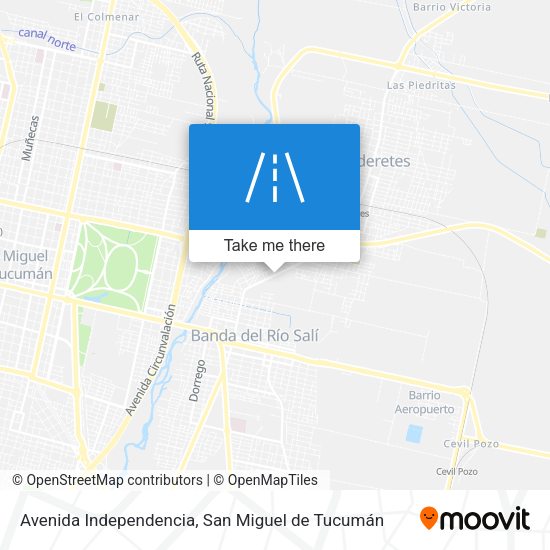 Mapa de Avenida Independencia