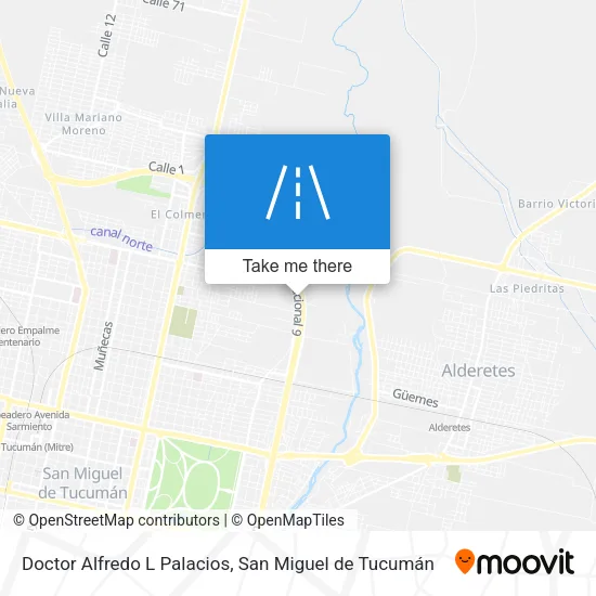 Mapa de Doctor Alfredo L Palacios