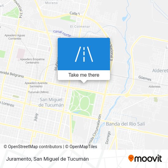 Juramento map