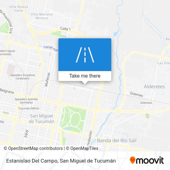 Estanislao Del Campo map