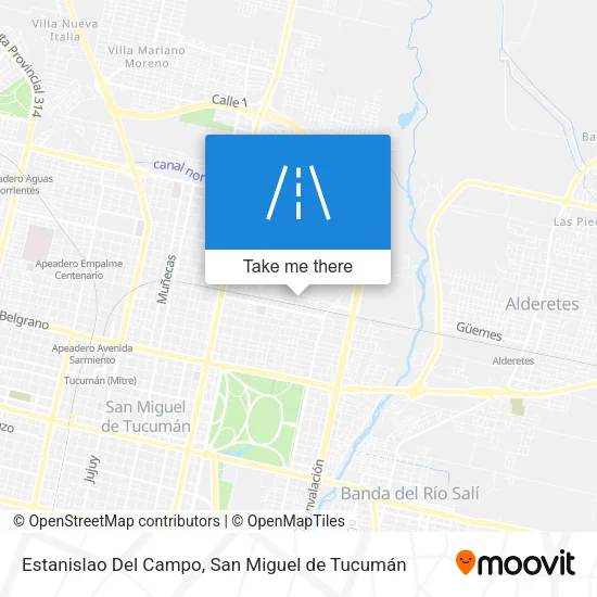 Mapa de Estanislao Del Campo