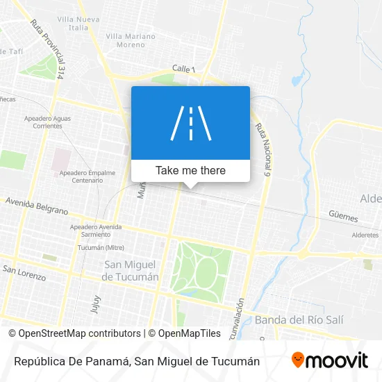 República De Panamá map