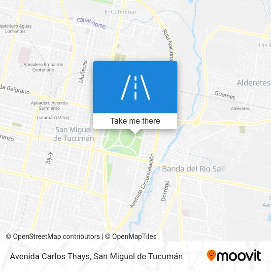 Mapa de Avenida Carlos Thays