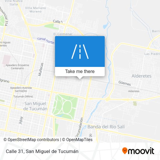 Calle 31 map
