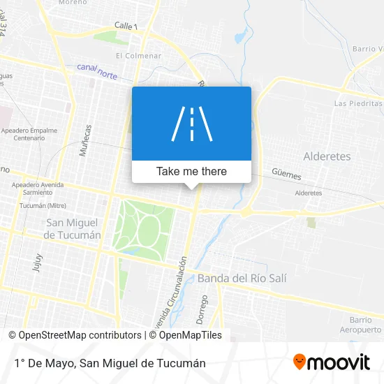 Mapa de 1° De Mayo
