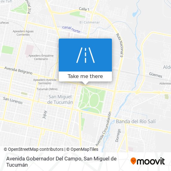 Avenida Gobernador Del Campo map