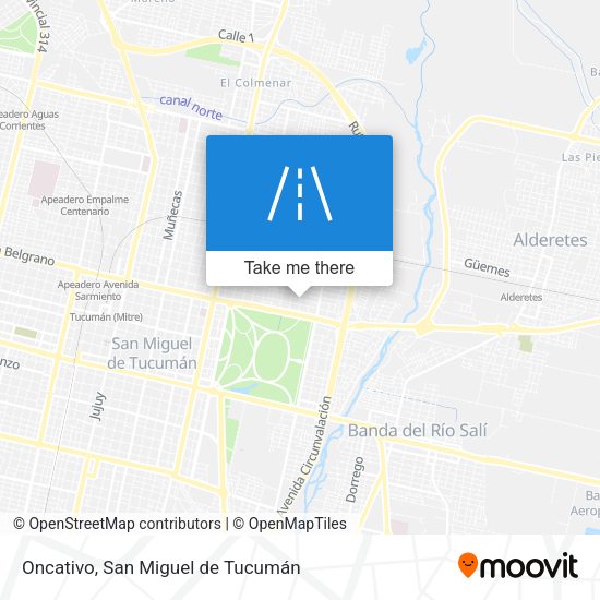 Oncativo map