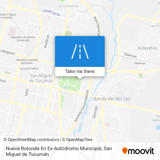Nueva Rotonda En Ex-Autódromo Municipal map
