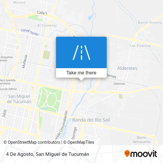 Mapa de 4 De Agosto