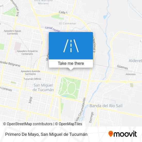 Mapa de Primero De Mayo