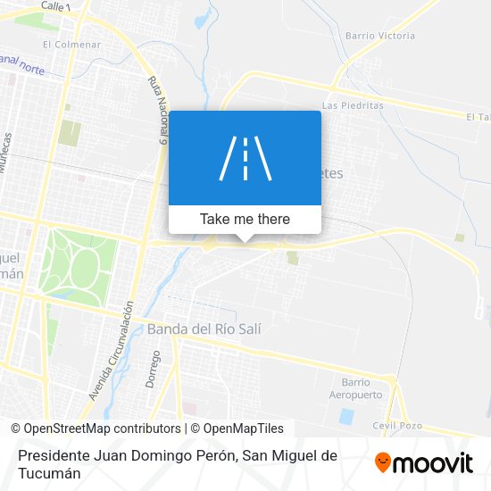 Mapa de Presidente Juan Domingo Perón